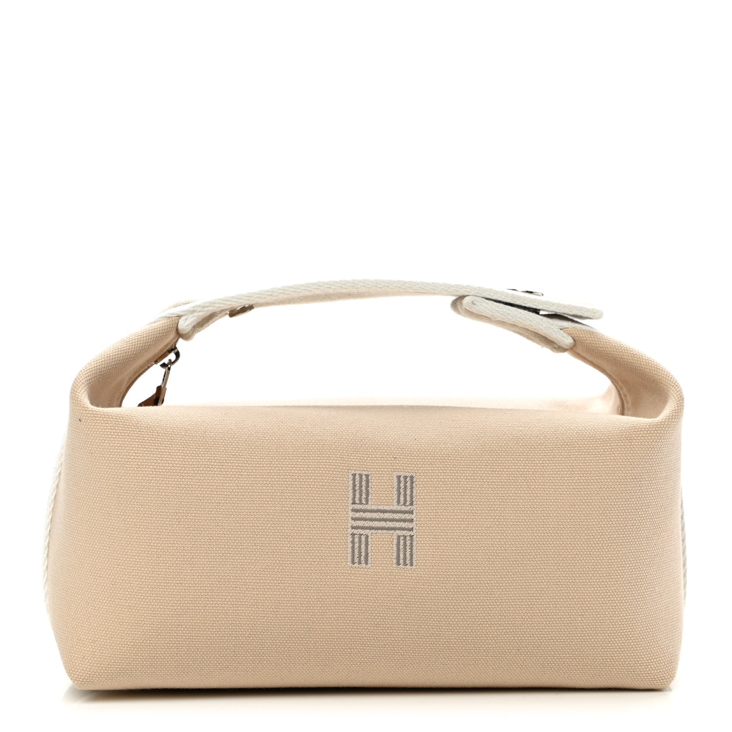 Hermes Canvas Small Bride-A-Brac Pouch Natural 1 of 6