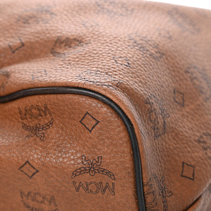 MCM Visetos Shopper Tote Cognac 11 of 18