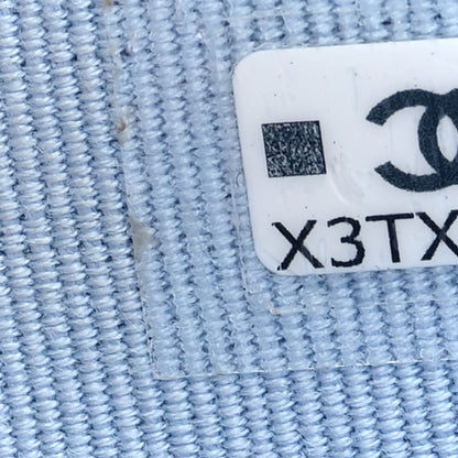 Chanel Caviar Quilted Compact Flap Wallet Light Blue 7 of 8