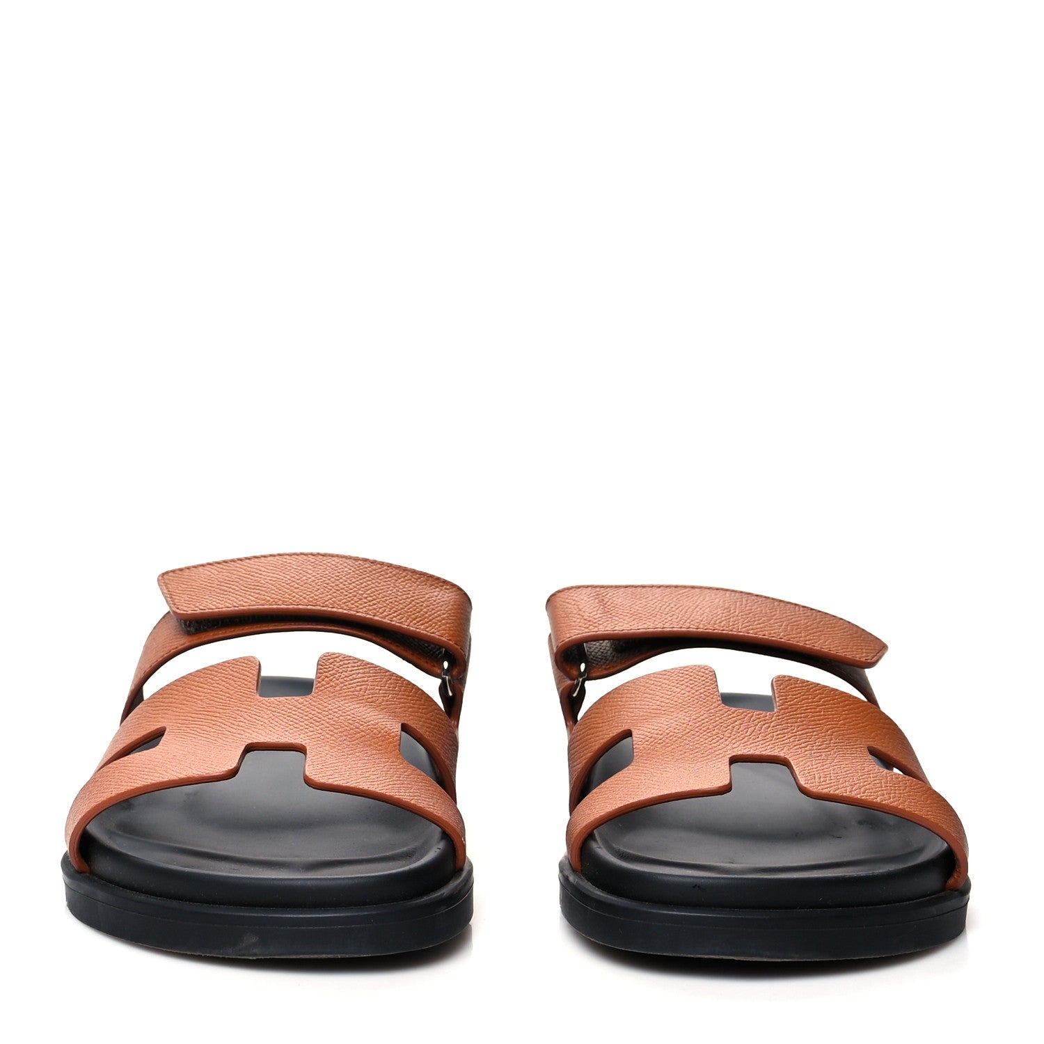 Hermes Epsom Womens Chypre Sandals 38 Natural 2 of 8