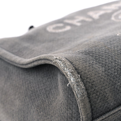 Chanel Canvas Small Deauville Tote Grey 8 of 15