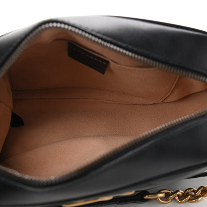 Gucci Calfskin Matelasse Small GG Marmont Chain Shoulder Bag Black 5 of 9