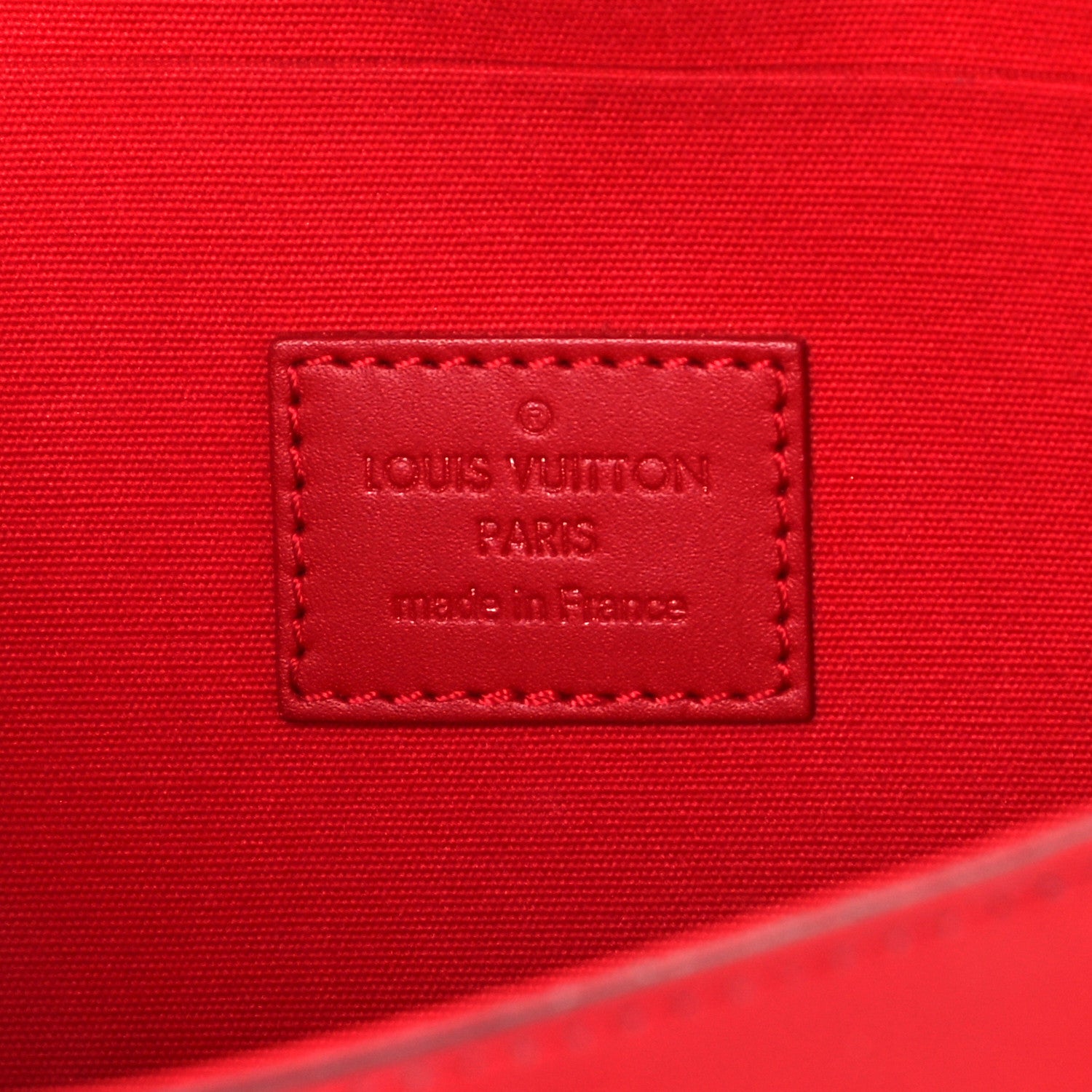 Louis Vuitton Vernis Felicie Pochette Chain Wallet Cherry 6 of 10