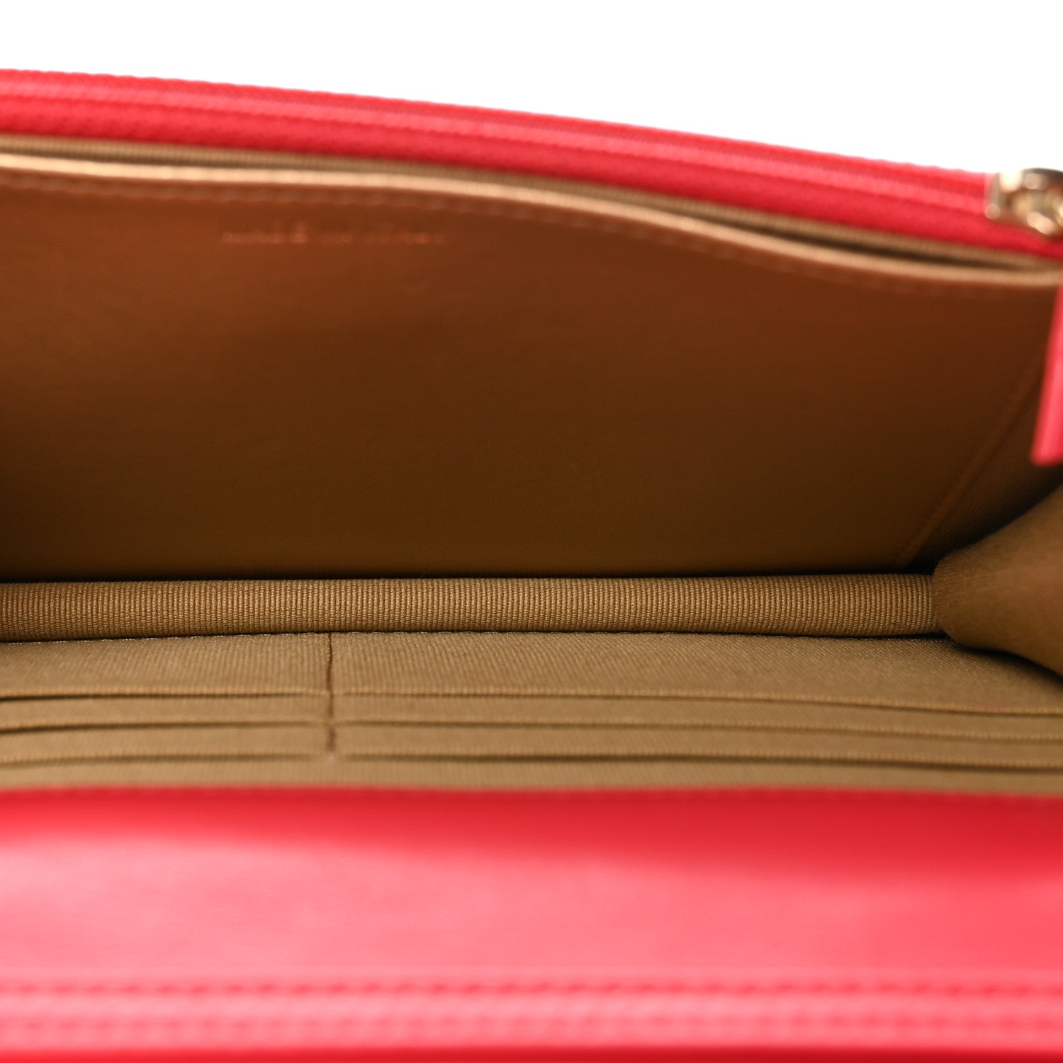 Chanel Lambskin Quilted CC Pearl Crush Wallet on Chain WOC Red 5 of 12