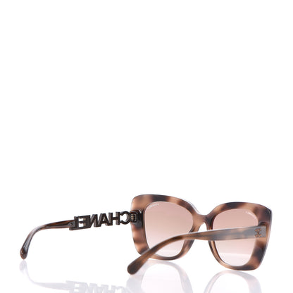 Chanel Acetate Strass Square Sunglasses 5422 Tortoise 4 of 6