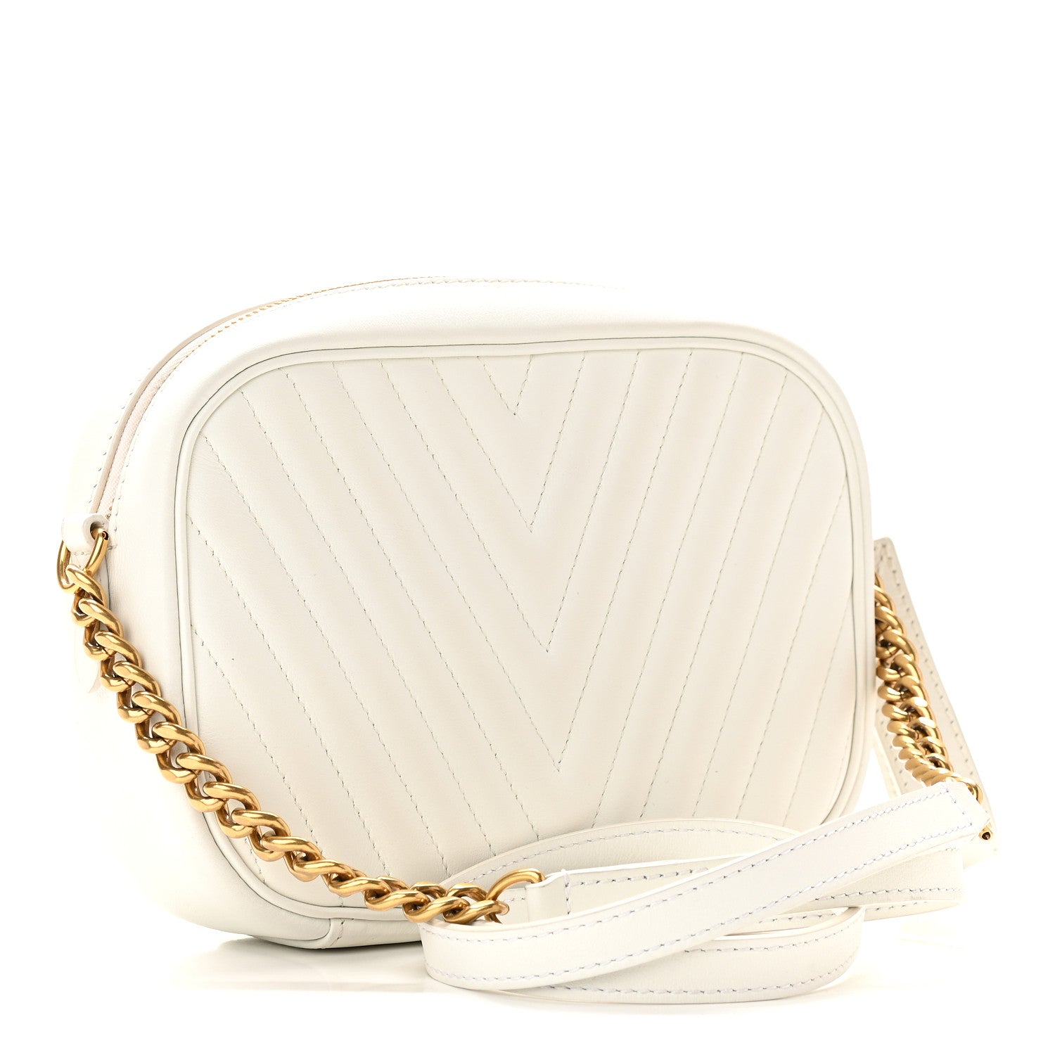Louis Vuitton Calfskin New Wave Camera Bag White 3 of 9