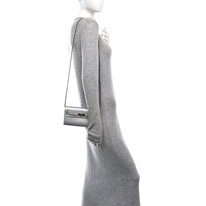Hermes Metallic Chevre Chamkilight Kelly Wallet To Go Argent 2 of 12