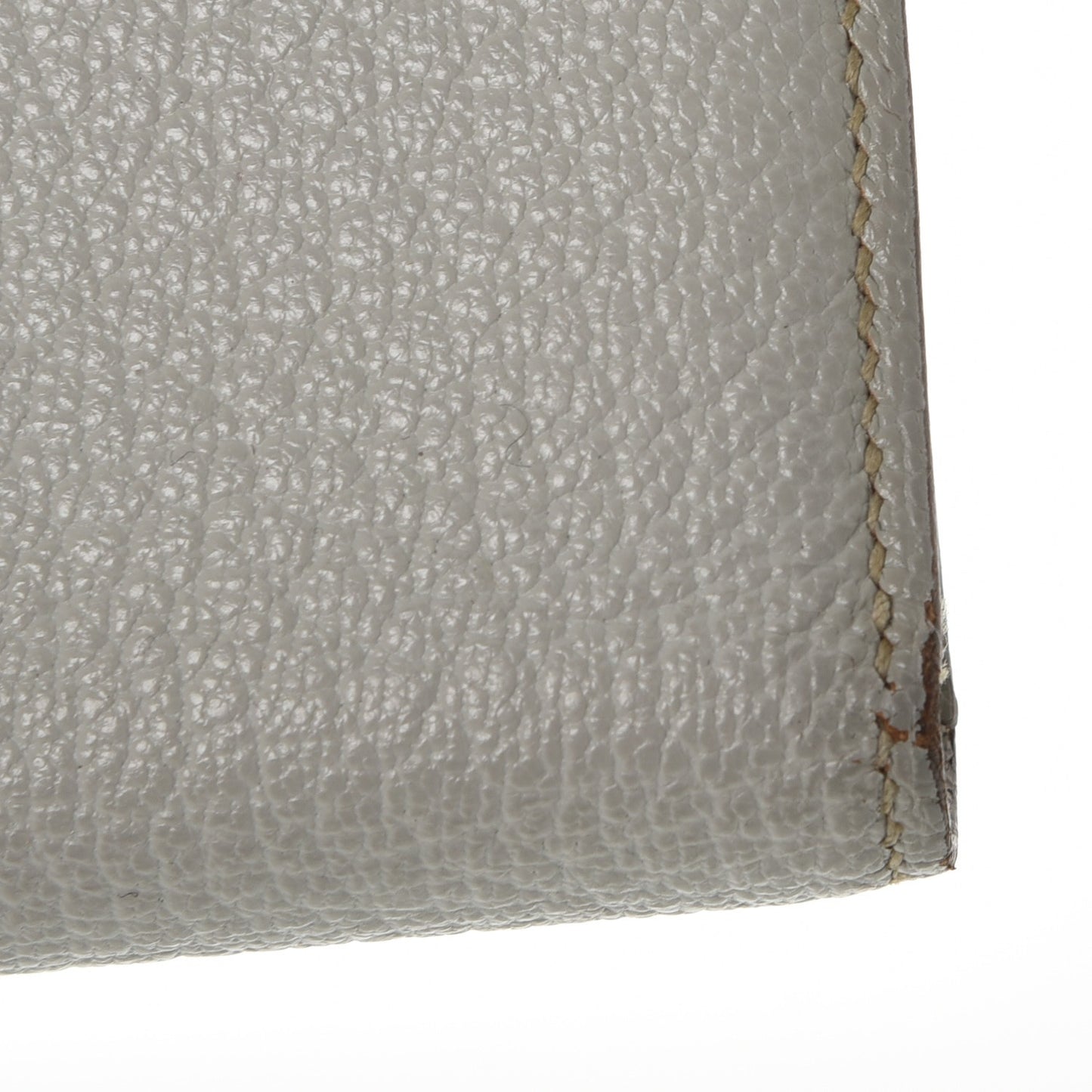 Chevre Mysore Bearn Gusset Wallet Gris Perle