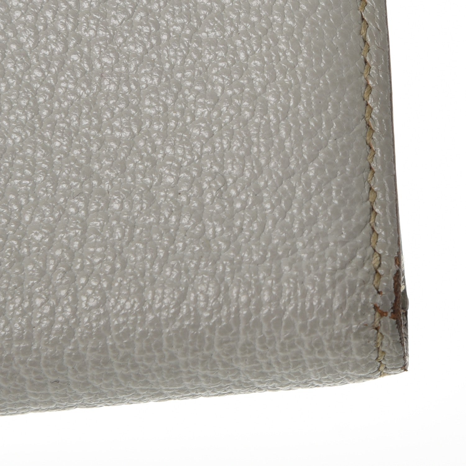 Hermes Chevre Mysore Bearn Gusset Wallet Gris Perle 8 of 9