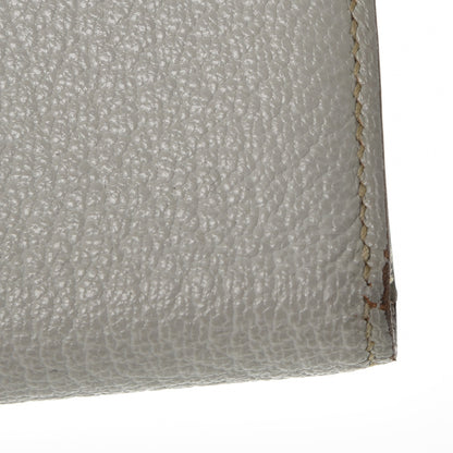 Hermes Chevre Mysore Bearn Gusset Wallet Gris Perle 8 of 9
