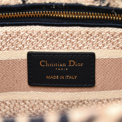 Christian Dior Canvas Embroidered Medium Tie And Dior Lady D-Light 6 of 14