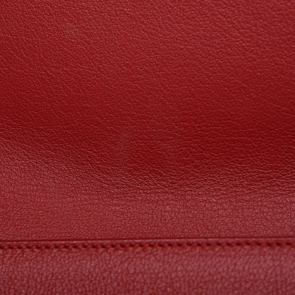 Saint Laurent Calfskin Monogram Large Belle De Jour Clutch Red 9 of 9