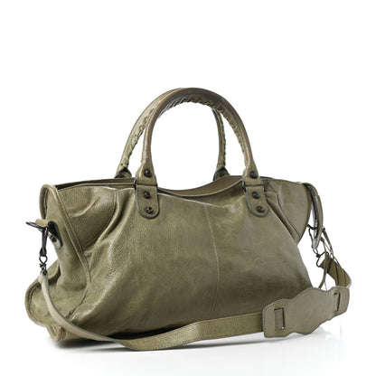 Balenciaga Agneau Classic Hardware Part Time Vert Militaire 2 of 9