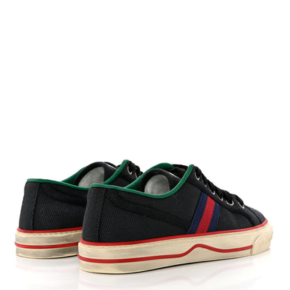 Gucci Canvas Web Womens 1977 Tennis Sneakers 37.5 Black 4 of 8