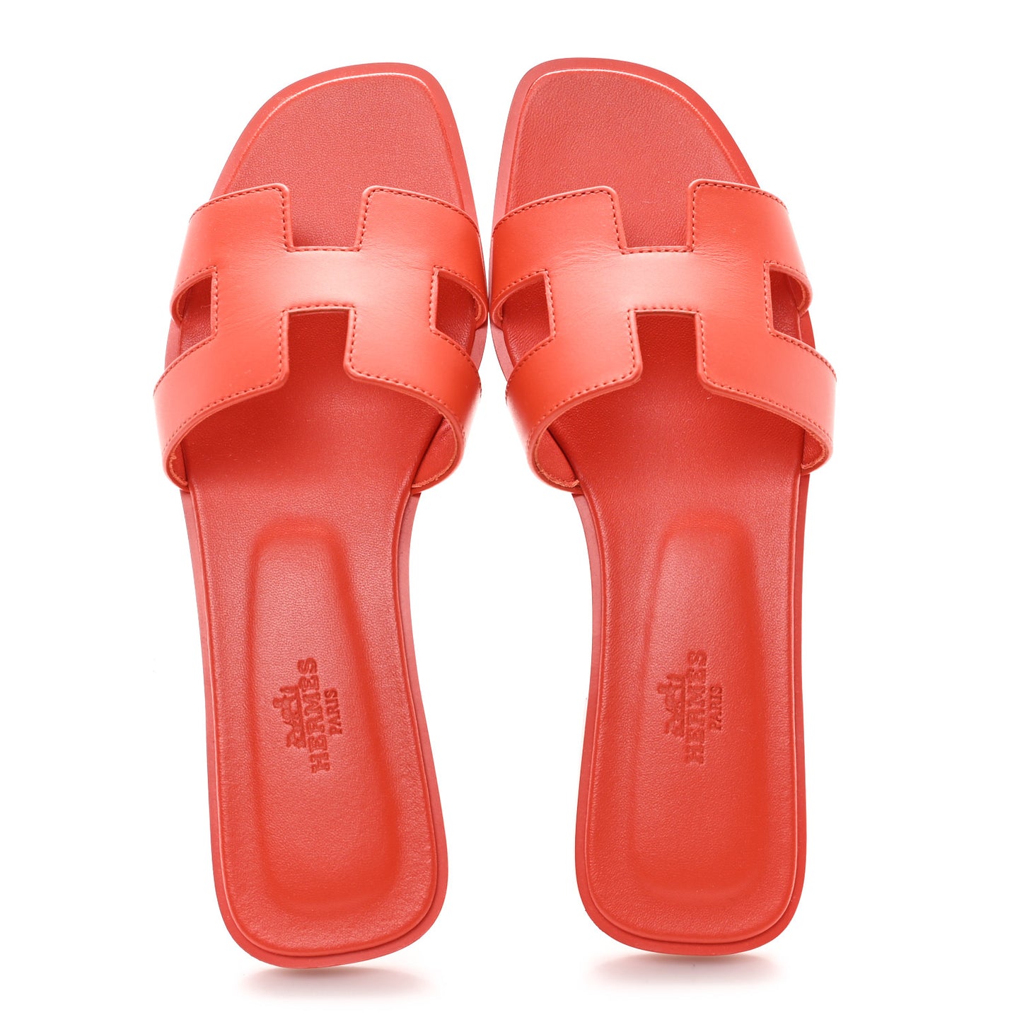 Box Calfskin Oran Sandals 38.5 Rouge Jaipur