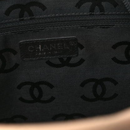 Chanel Calfskin Quilted Large Cambon Tote Beige Black 6 of 13