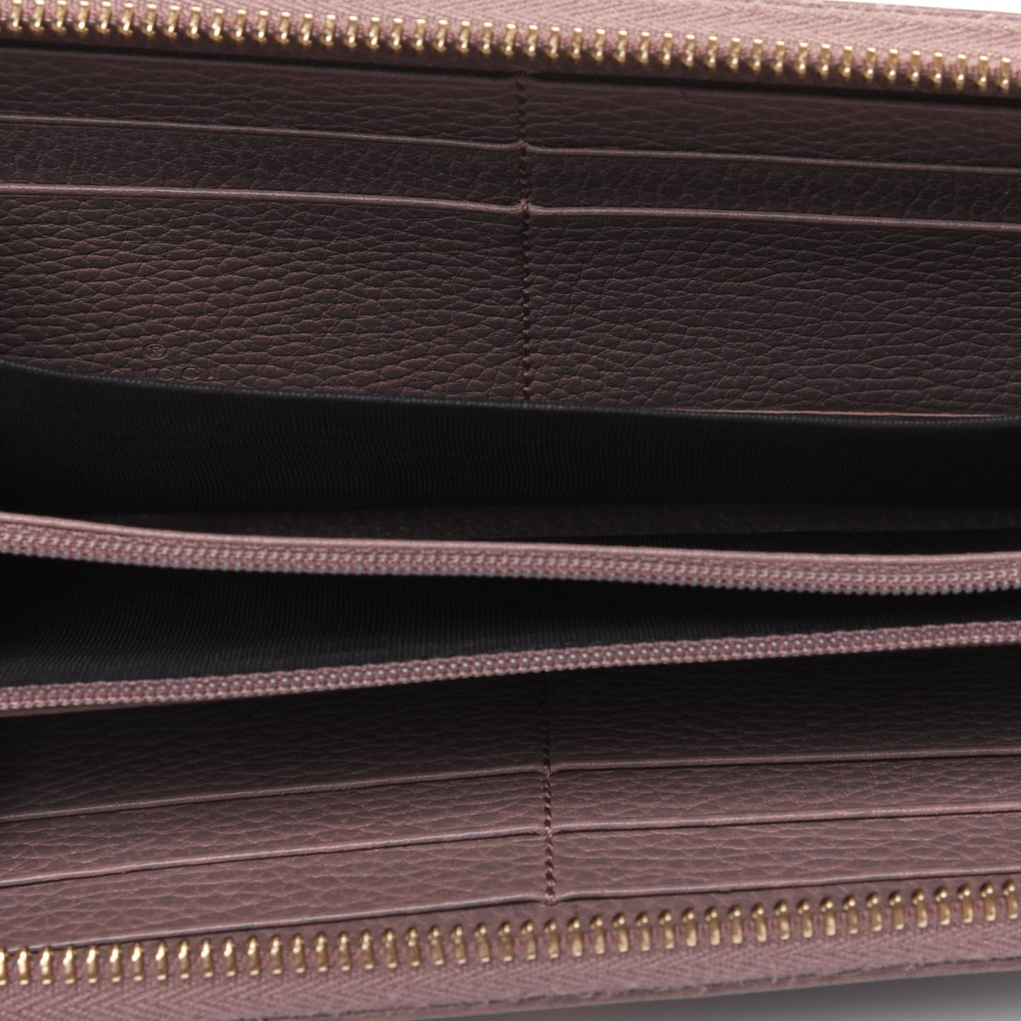 Dollar Calfskin GG Marmont Zip Around Wallet Porcelain Rose