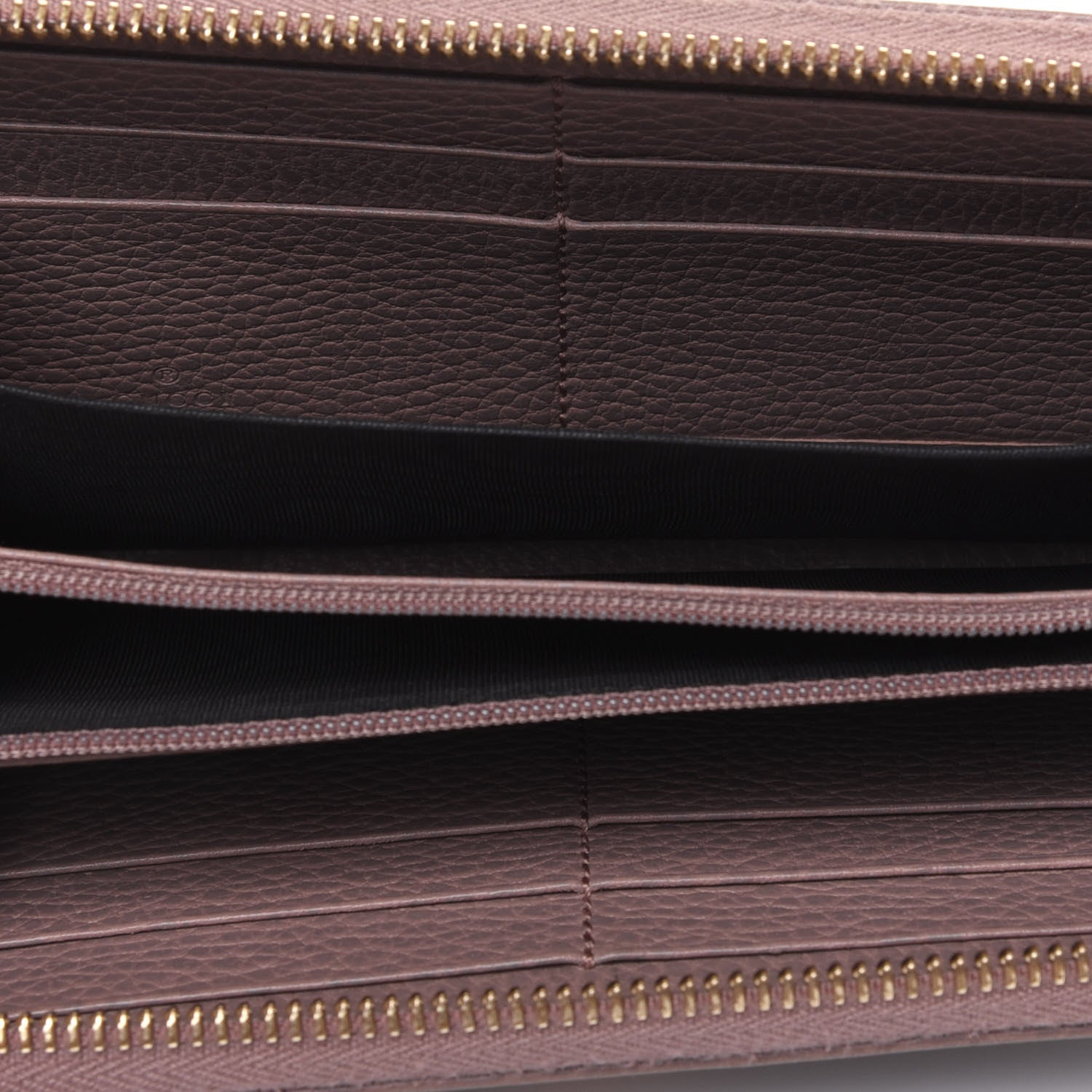 Gucci Dollar Calfskin GG Marmont Zip Around Wallet Porcelain Rose 5 of 16