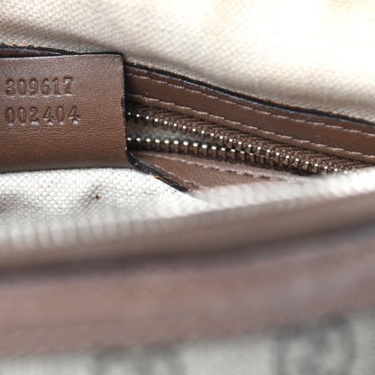 Gucci GG Supreme Monogram Margaux Calfskin Small Nice Top Handle Dome Bag Beige Ebony Acero 7 of 11
