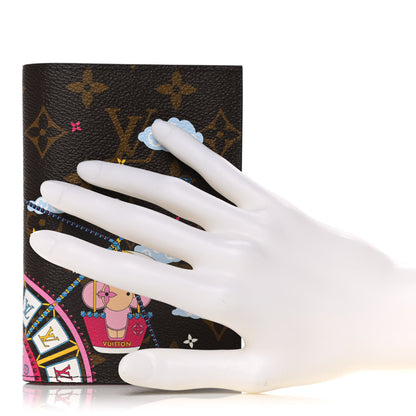 Louis Vuitton Monogram 2020 Christmas Animation Big Wheel Passport Cover Rose Ballerine 2 of 7