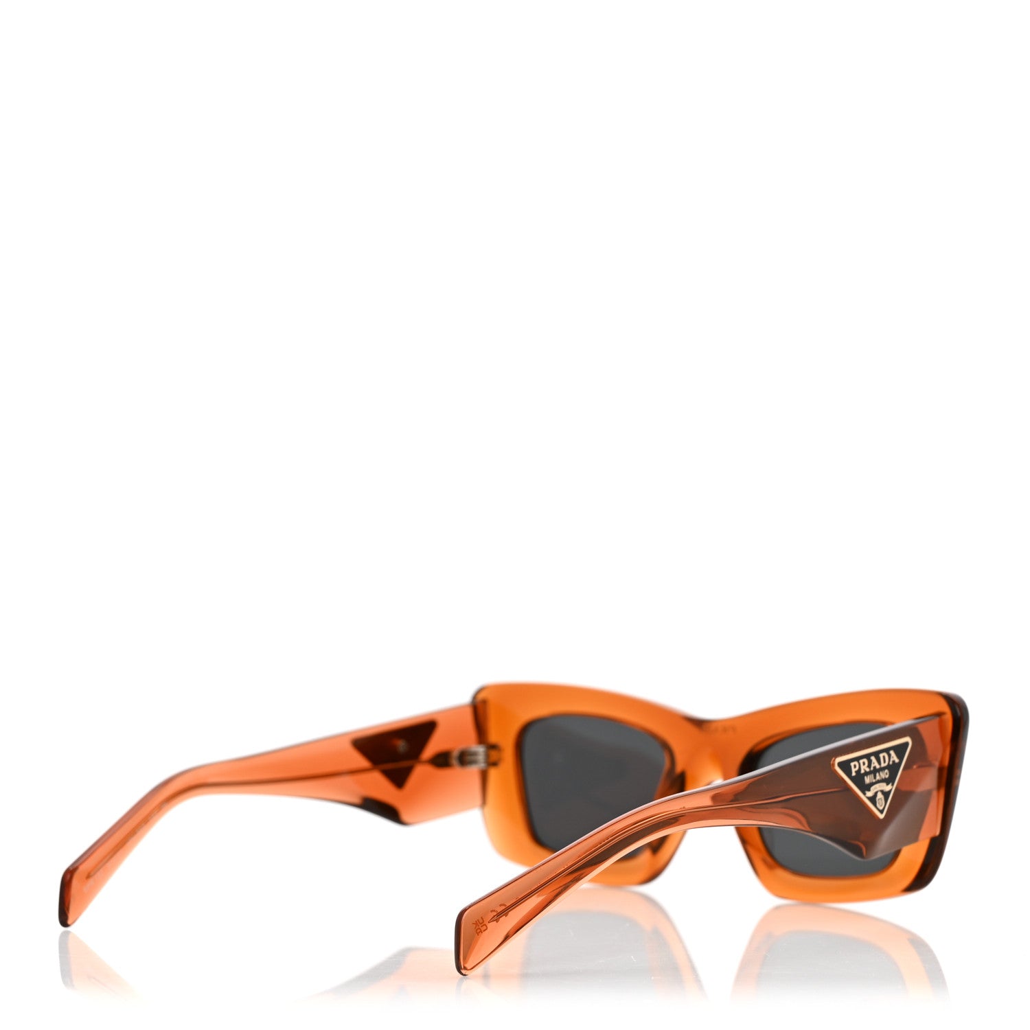 Prada Acetate Symbole Sunglasses SPR 13Z Orange 4 of 7