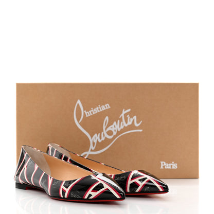 Christian Louboutin Patent Ribbon Ballalla Flats 38 Multicolor 8 of 8
