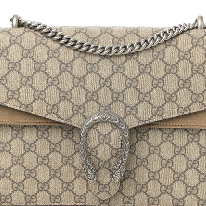 Gucci GG Supreme Monogram Medium Dionysus Shoulder Bag Taupe 8 of 13