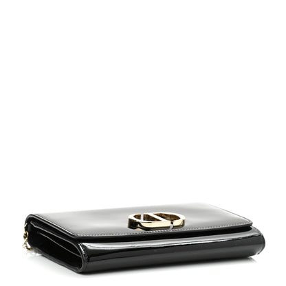 Christian Dior Patent 30 Montaigne Pouch Black 4 of 9