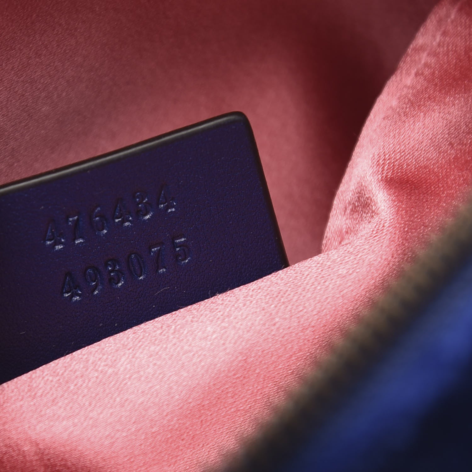 Gucci Velvet Matelasse GG Marmont Belt Bag 75 30 Cobalt Blue 6 of 10