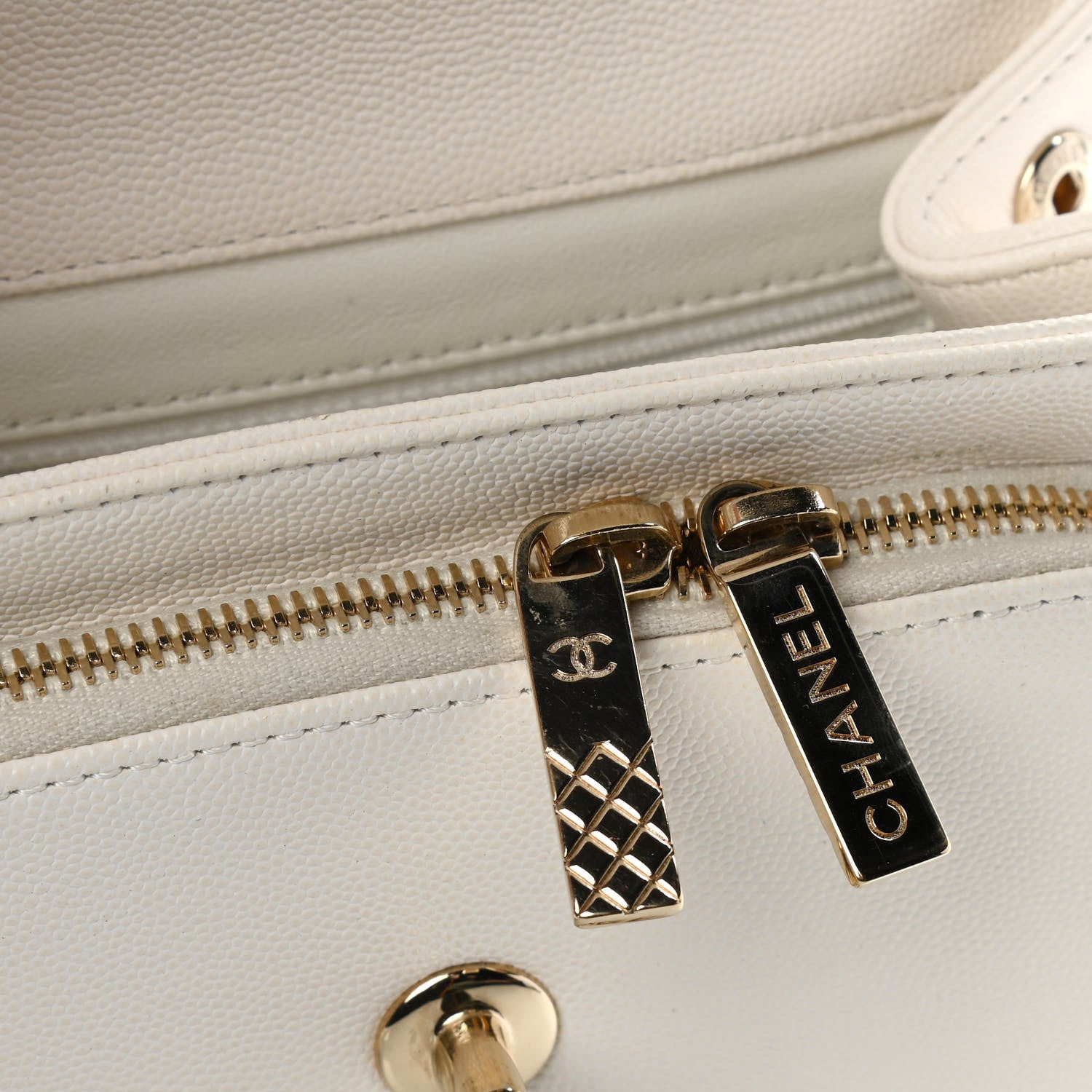 Chanel Caviar Quilted Small Business Affinity Flap Beige 6 of 15