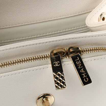 Chanel Caviar Quilted Small Business Affinity Flap Beige 6 of 15