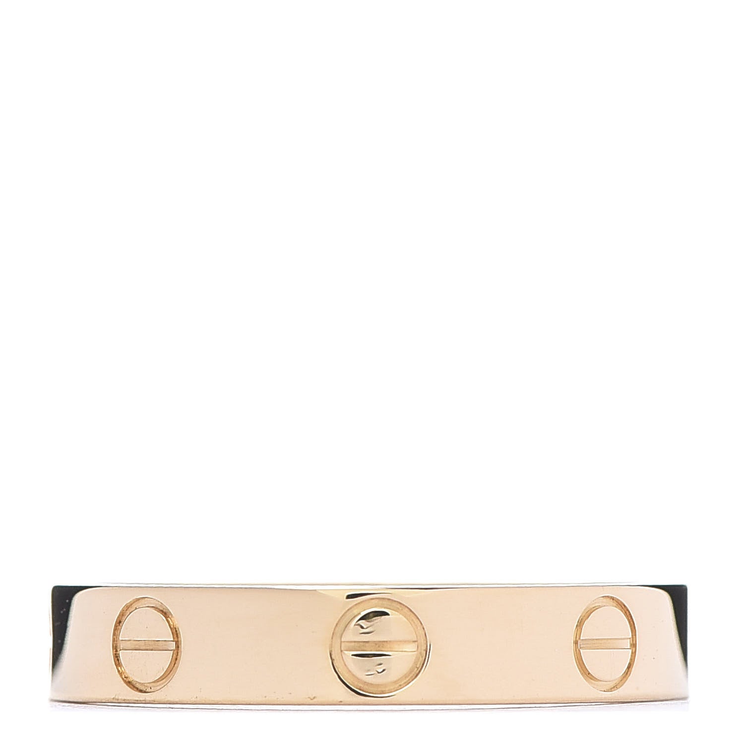 Cartier 18K Yellow Gold 3.5mm LOVE Wedding Band Ring 55 7.25 1 of 4
