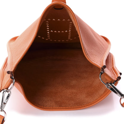 Hermes Taurillon Clemence Evelyne III GM Orange 5 of 12