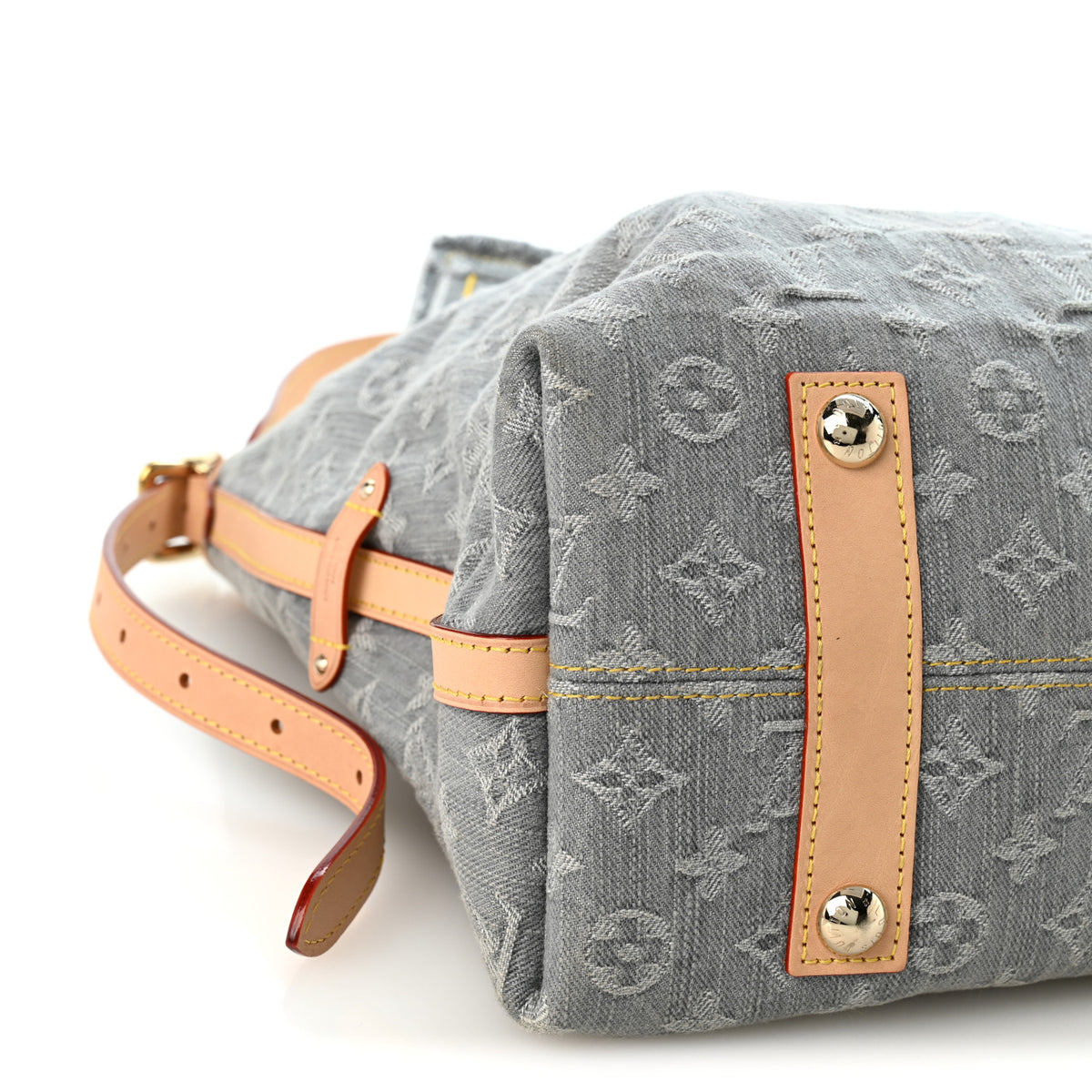 Louis Vuitton Monogram Denim CarryAll MM  Washed Gray 8 of 9