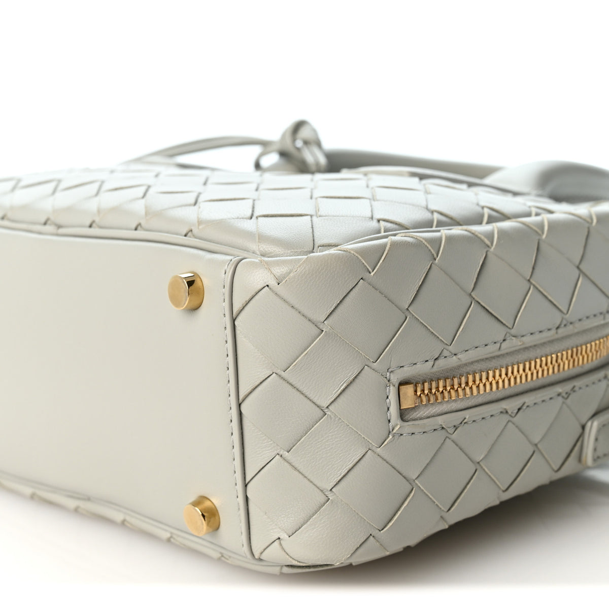 Bottega Veneta Lambskin Intrecciato Small Getaway Agate Grey 9 of 9
