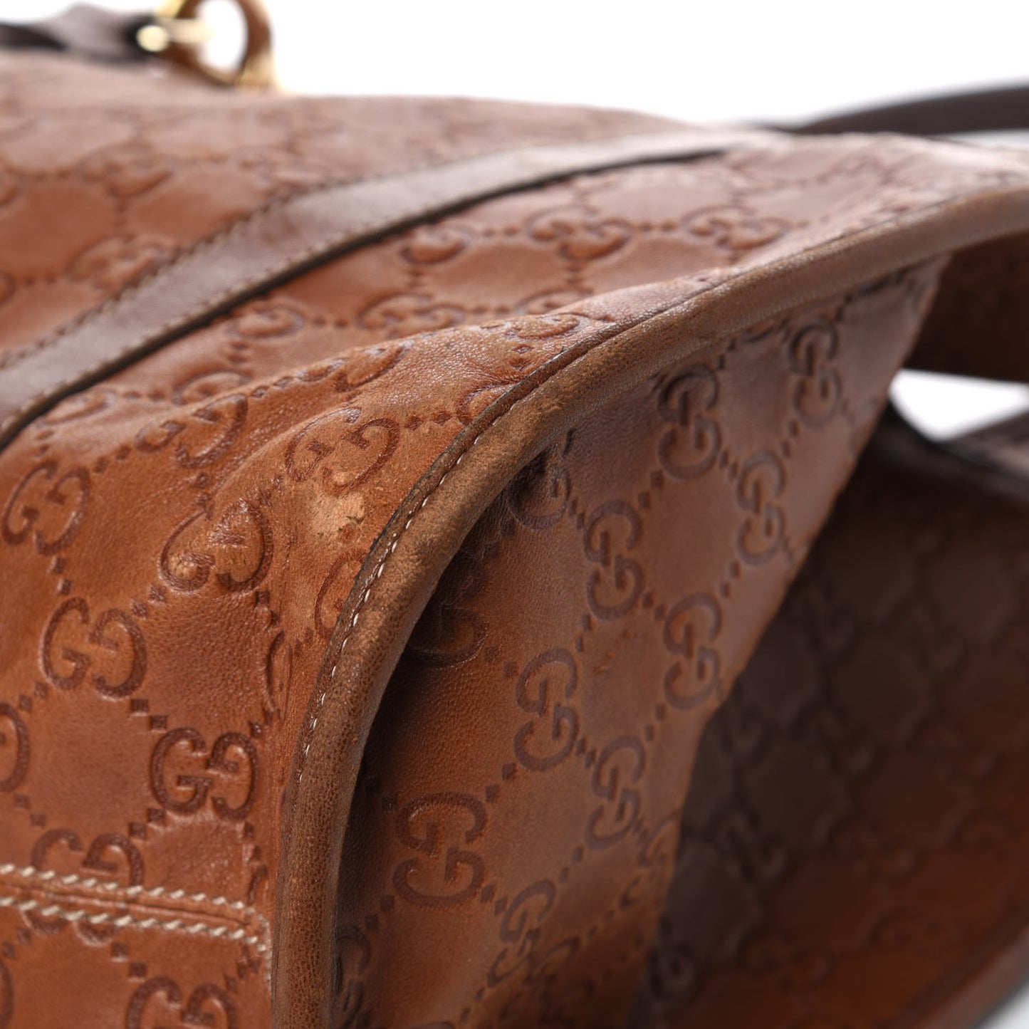 Guccissima Large Joy Shoulder Bag Brown