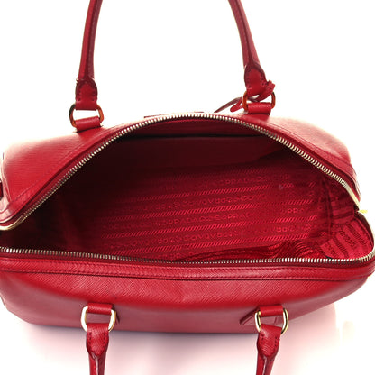 Prada Saffiano Lux Bowler Fuoco 4 of 18