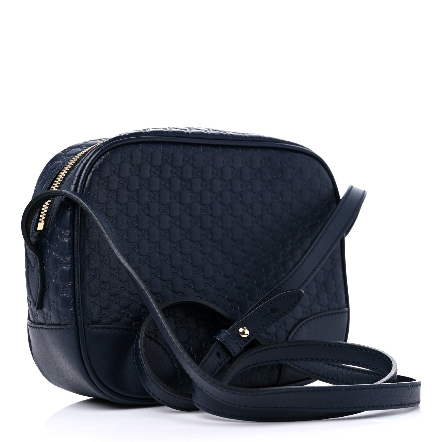 Gucci Soft Microguccissima Mini Bree Messenger Bag Blue 3 of 9