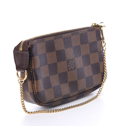 Louis Vuitton Damier Ebene Complice Trunks and Bags Mini Pochette Accessories Red 2 of 5