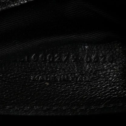 Saint Laurent Sheepskin Matelasse Chevron Monogram Medium College Bag Black 7 of 10