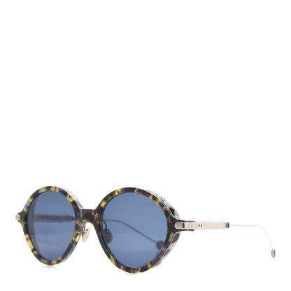 Christian Dior Acetate Umbrage Round Sunglasses Tortoise Blue 1 of 8