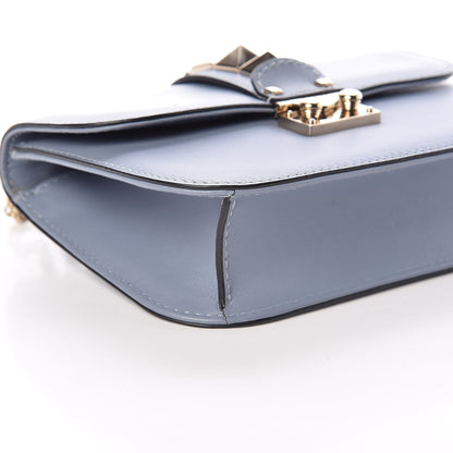 Valentino Garavani Vitello Small Glam Lock Rockstud Flap London Stone 5 of 9