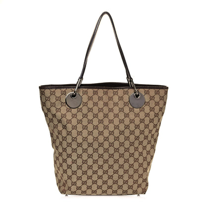 Gucci Monogram Large Eclipse Tote Brown 1 of 14