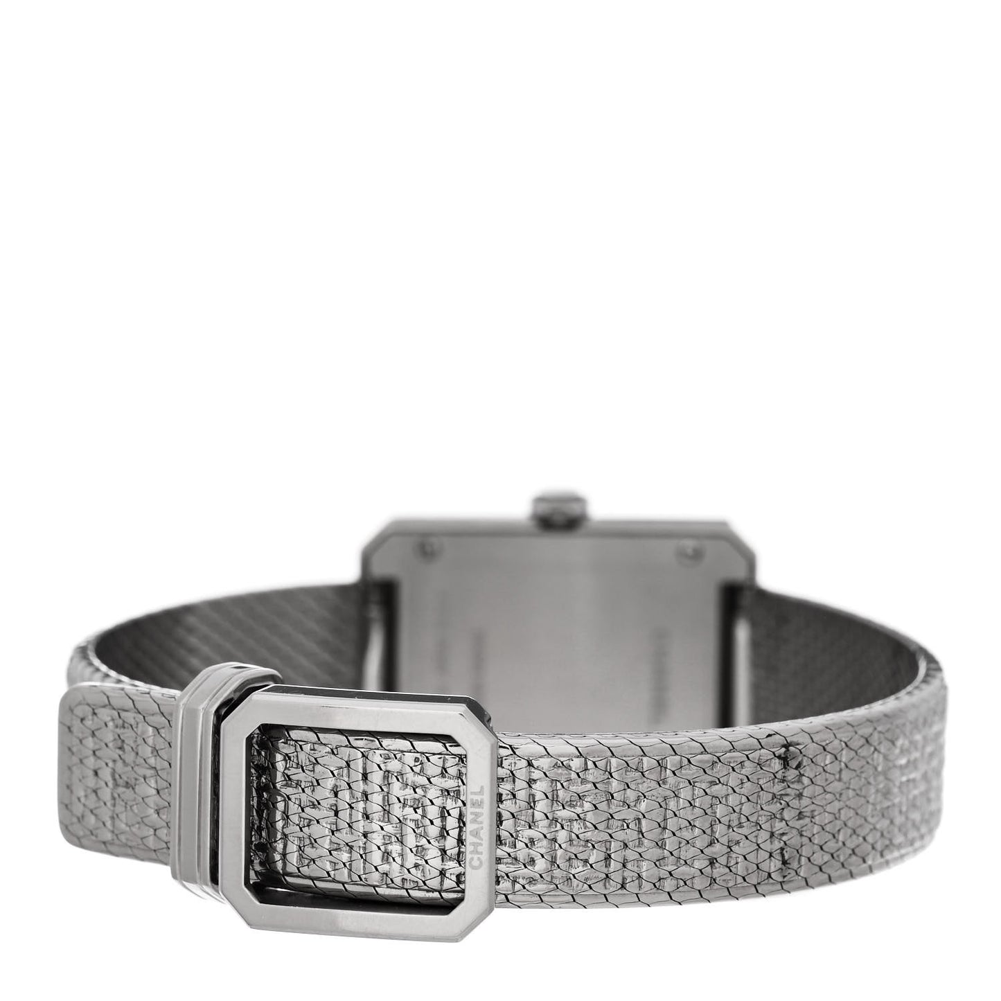 Stainless Steel Diamond Bezel 21mm Boy-friend Tweed Quartz Watch Black