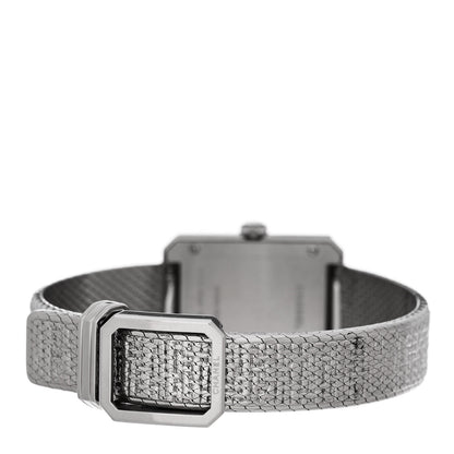 Chanel Stainless Steel Diamond Bezel 21mm Boy-friend Tweed Quartz Watch Black 3 of 4