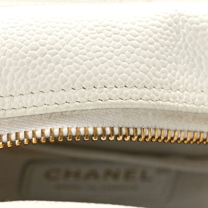 Chanel Caviar Quilted Small Bowler White 11 of 14