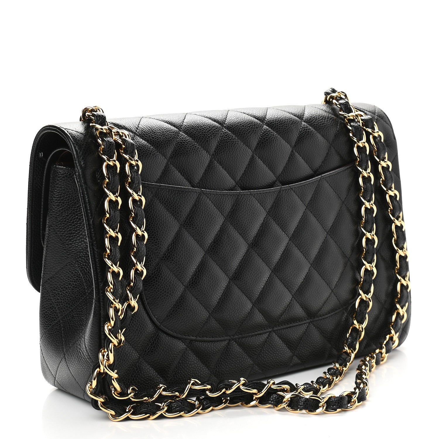 Chanel Caviar Quilted Jumbo Double Flap Black 3 of 9