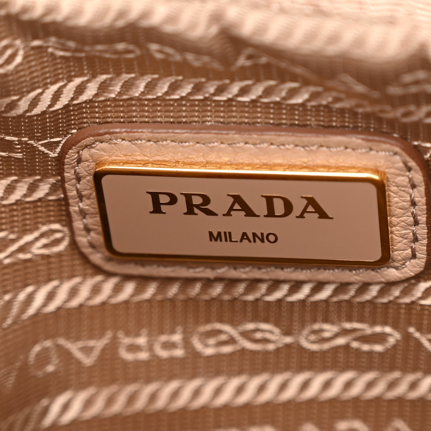 Prada Vitello Daino Medium Double Zip Shoulder Bag Cammeo 6 of 10