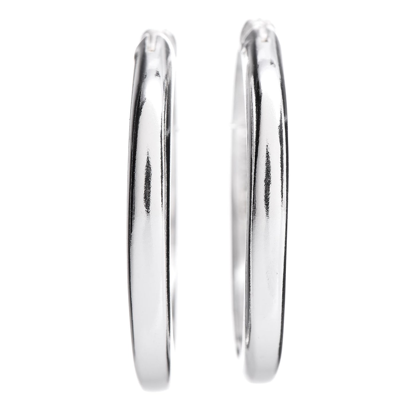 Sterling Silver Cushion Hoop Earrings