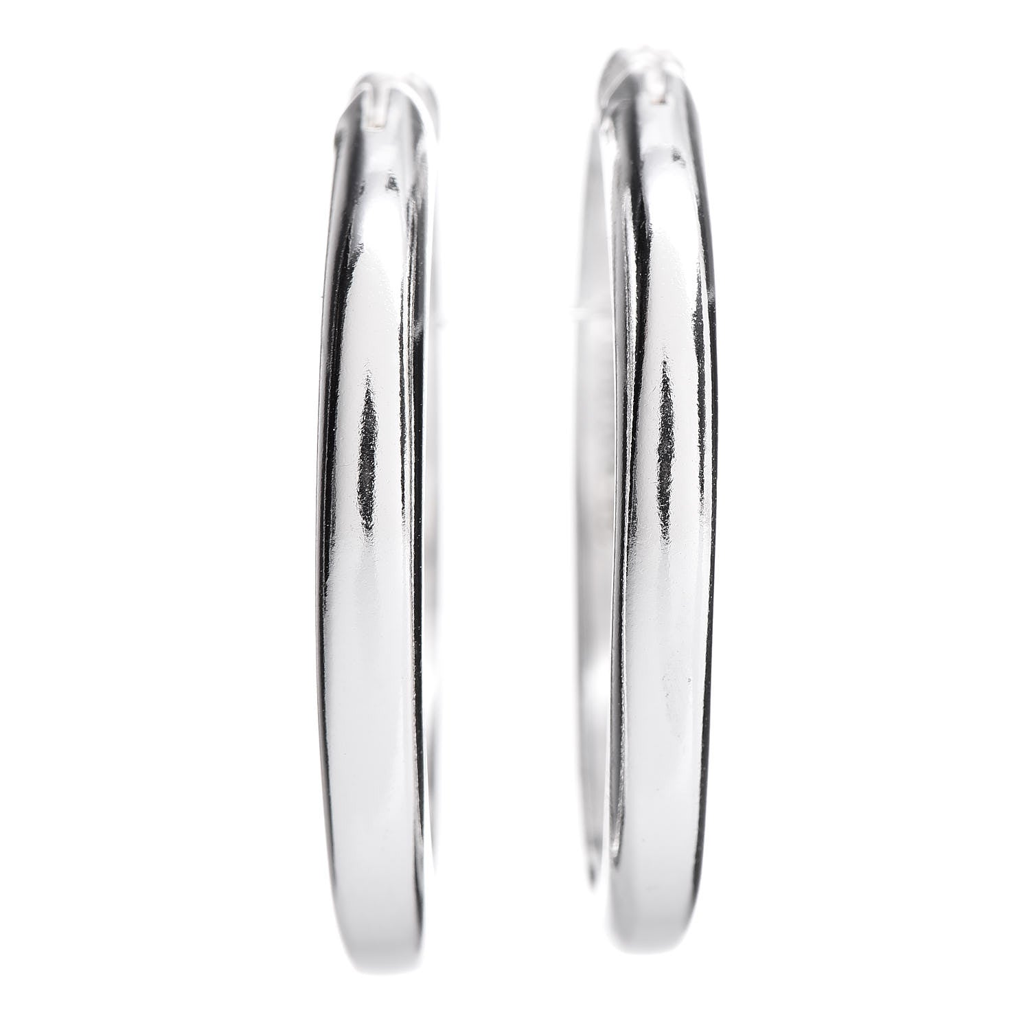 Tiffany Sterling Silver Cushion Hoop Earrings 1 of 6